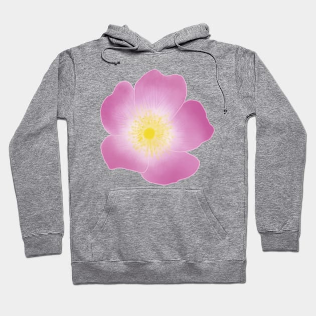 Wild Rose (Rosa acicularis) Hoodie by Strong with Purpose